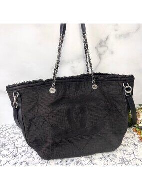 Chanel Jumbo CC Logo 2-Way Quilted Shoulder Bag